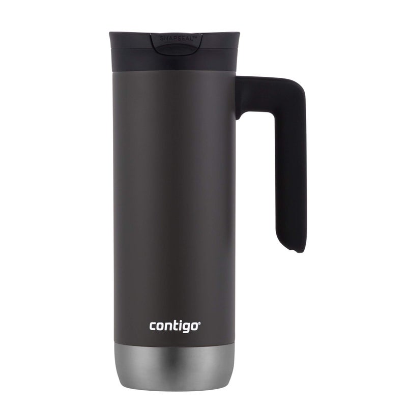 Contigo كوب سفر من كونتيغو سوبرير 2.0 من الفولاذ المقاوم للصدأ مع مقبض وغطاء سنابسيل، 20 أونصة - Image 1