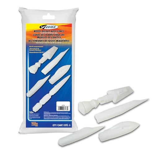 Estes 3173 5Pack of SciFi Nose Cones Model Rocket Nose Cones Rocket Model Accessories for Ages 10 - Image 1