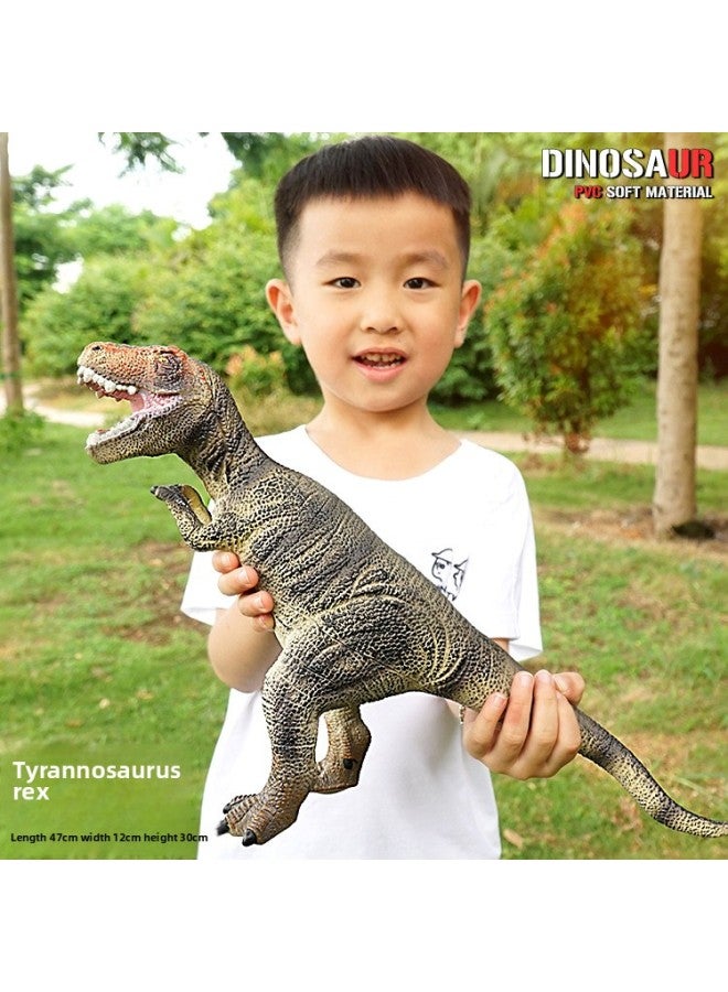 Simulation Sound Soft Dinosaur Toy Children Tyrannosaurus Rex Model Gift Toy Dinosaur 38cm-Color:Spinosaurus K15 - Image 2