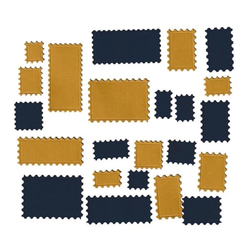 NVZBL Postage Stamp Frame Cutting Dies,Wave Edge Frame Die Cuts Metal Embossing Stencils Template Mould for Card Scrapbooking and DIY Craft Album Paper Card Decor - Image 3