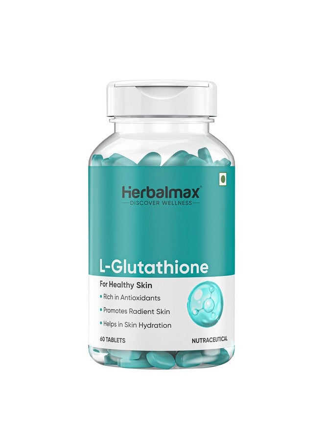Herbal Max أقراص هيربال ماكس L جلاوتاثيون لتفتيح البشرة مع مضادات الأكسدة - 60 قرص | بشرة رطبة | بشرة شابة | فيتامين C  - Image 1