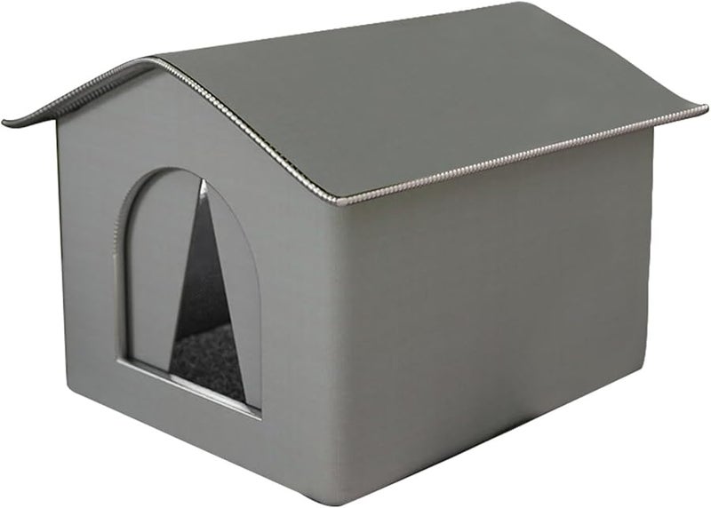 Foldable Outdoor Cat House Waterproof Pet Cave Warm Bed For Feral Cat Puppy Size S - Image 1