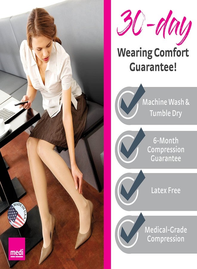 mediven sheer & soft for Women, 20-30 mmHg Panty Open Toe Compression Stockings, Natural, IV-Standard - Image 4