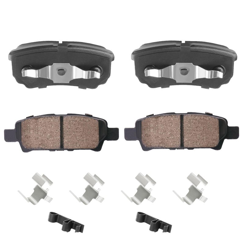 Ceramic Front Brake Pads Set Compatible with 2013 Nissan Altima BaseSLSV20142020 Nissan Altima2014201520162017 Nissan LeafAutomotive Replacement Brake Pads FrontReliable Braking Power