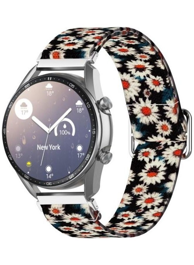 NIBEMINENT 20mm to 41mm Adjustable Elastic Printed Replacement Watchband For Samsung Galaxy Watch 3 Multicolour - Image 3