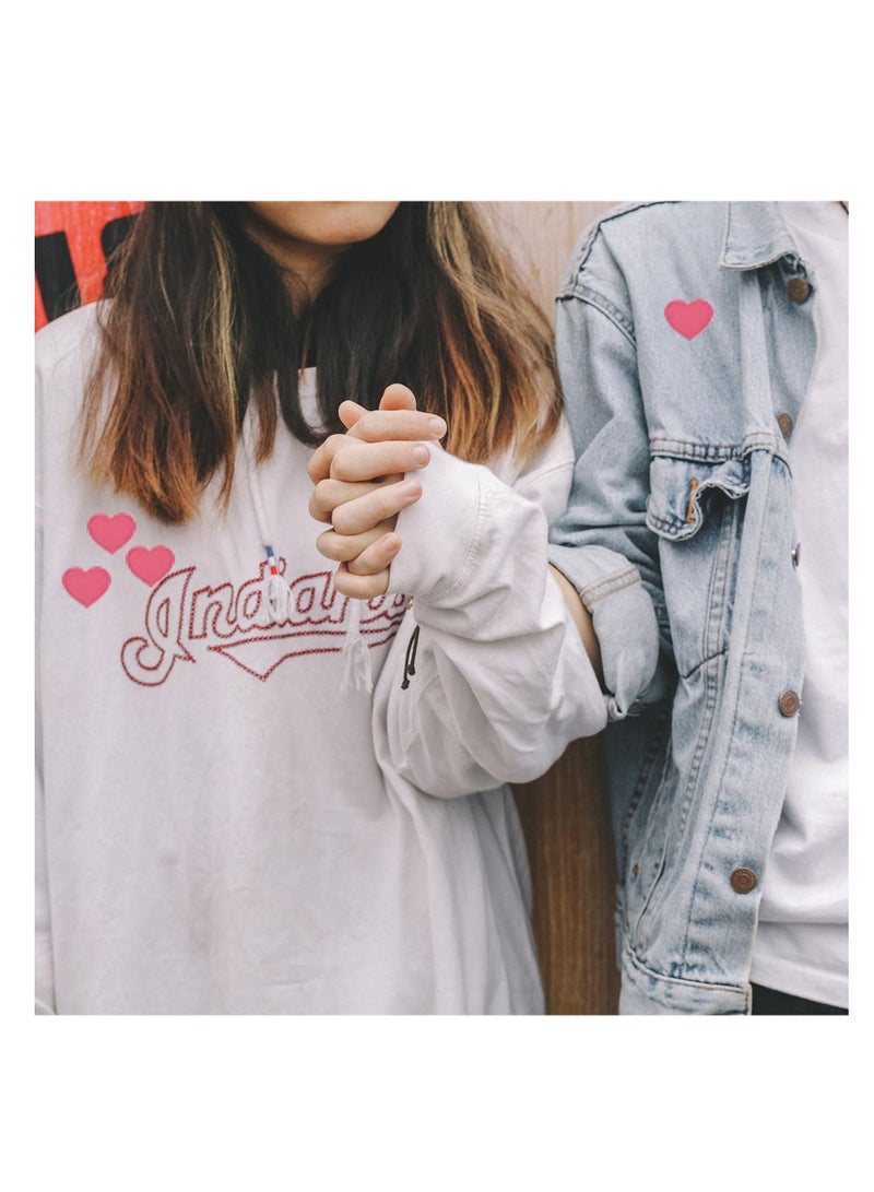 Heart Iron-on Patches, 16 Pieces, 4 Sizes, Embroidered Applique for Clothing and Accessories Jackets Jeans Hats Backpacks - Image 5