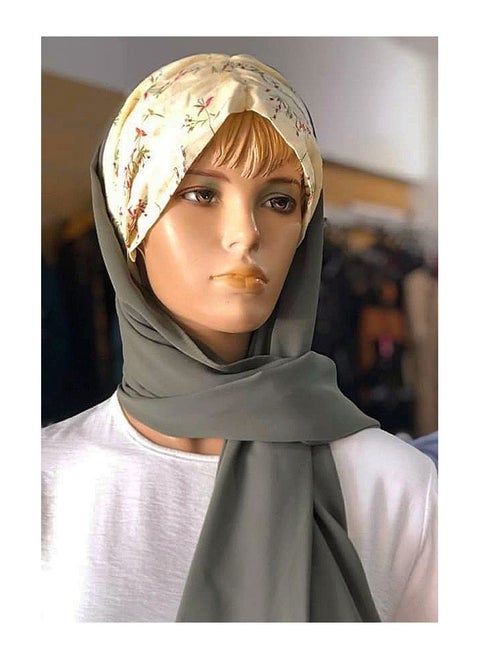 Ready to wear cotton hijab with bandana