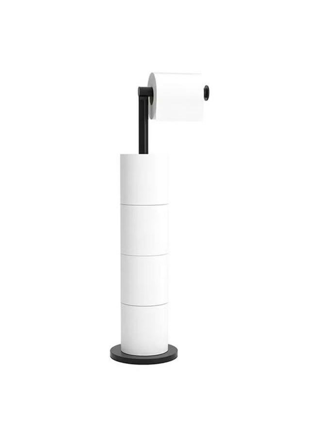 Generic - Toilet Paper Holder Stand Bathroom Toilet Paper Storage for 4 Paper Rolls with Modern shiny base, Free Standing Toilet Paper - Image 1