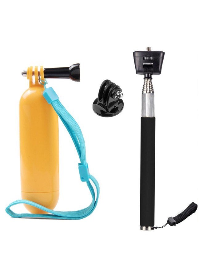 TEKCAM Action Camera Selfie Stick Floating Hand Grip Compatible with AKASO EK7000 Brave 7 LE Brave 4 V50X, Gopro Hero 13 12 11 10 9, DJI Osmo Action 5 pro, Apexcam, Dragon Touch, Sjcam Action Camera - Image 1