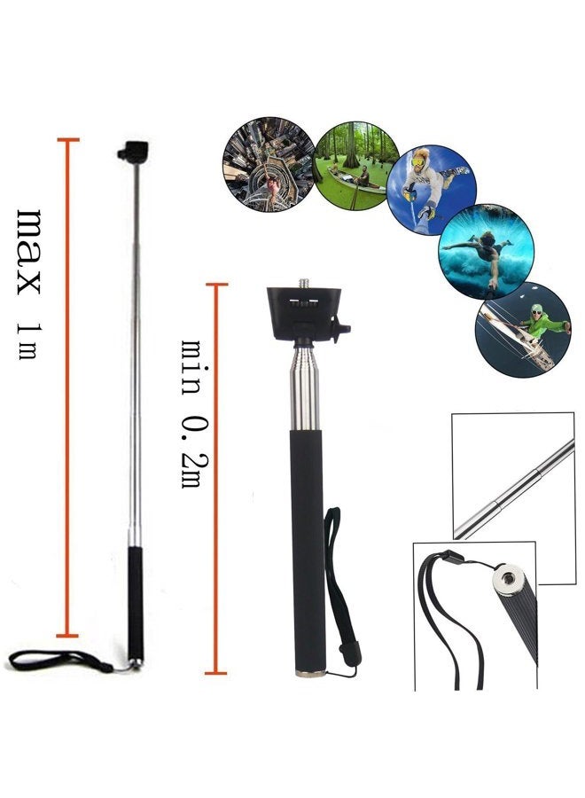 TEKCAM Action Camera Selfie Stick Floating Hand Grip Compatible with AKASO EK7000 Brave 7 LE Brave 4 V50X, Gopro Hero 13 12 11 10 9, DJI Osmo Action 5 pro, Apexcam, Dragon Touch, Sjcam Action Camera - Image 2
