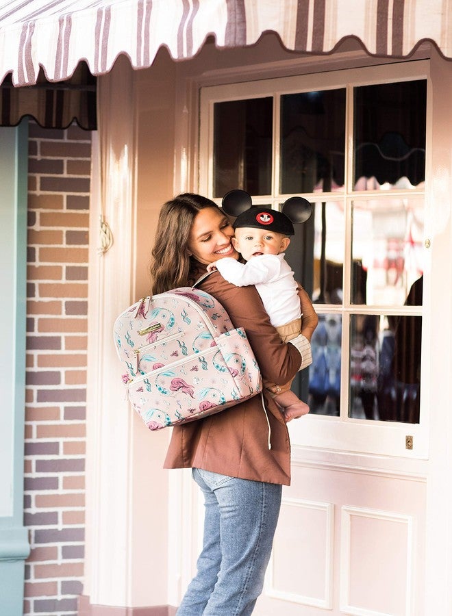 Petunia Pickle Bottom Ace Backpack - Multi-Function Diaper Bag with Insulated Pockets and Changing Pad - Wide Zip-top for Easy Access to Contents - Little Mermaid - Image 4