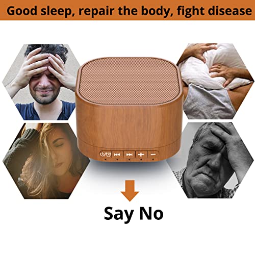 Magicteam White Noise Machine plug-in Sound Machine with 20 Non Looping Natural Soothing Sounds and Memory Function Sleep Timer Sleep Machine with Sleep Therapy for Baby Kids Adults-New Wood Grain Added in 2025 - Image 4