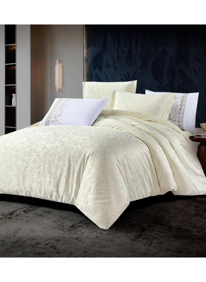 Perla Home Simpson 6-Piece Jacquard Bedding Set for Two