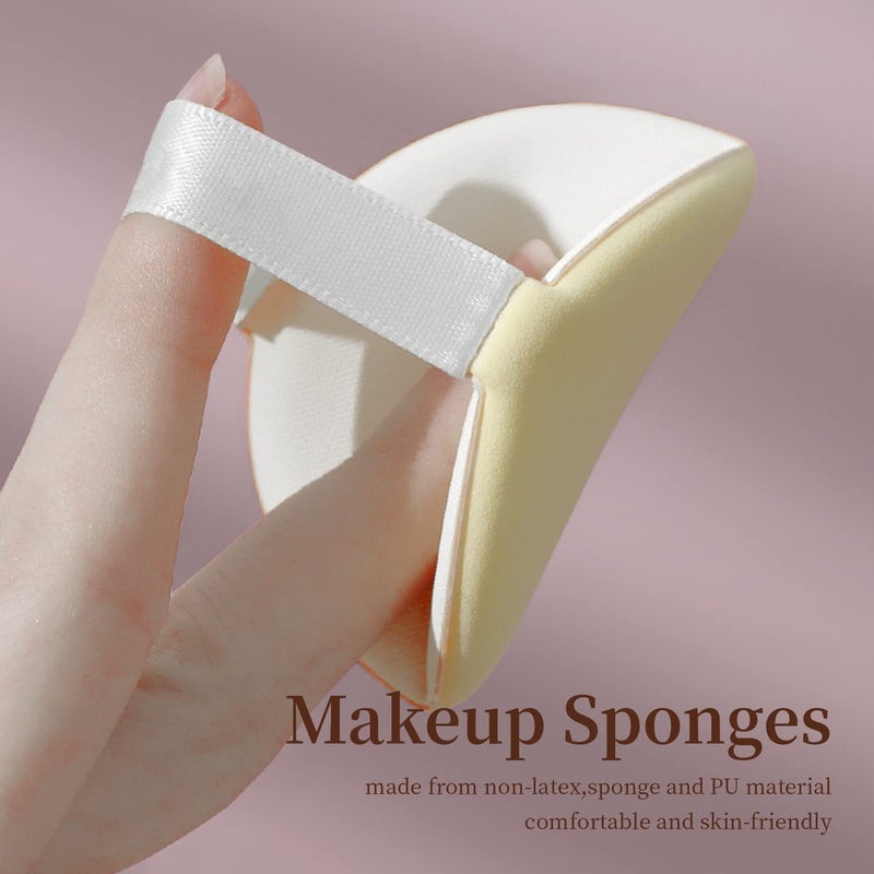MOHOPE 8Pcs Air Cushion Makeup Sponges for Foundation with Portable Box | Latex-Free Blending Sponge for Liquid, Foundation and Powder | Teardrop Powder Puff | Pink Drop - Image 5