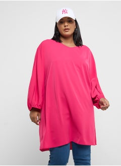 Ginger Plus Oversize V Neck Tunic  - Image 1