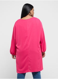 Ginger Plus Oversize V Neck Tunic  - Image 2