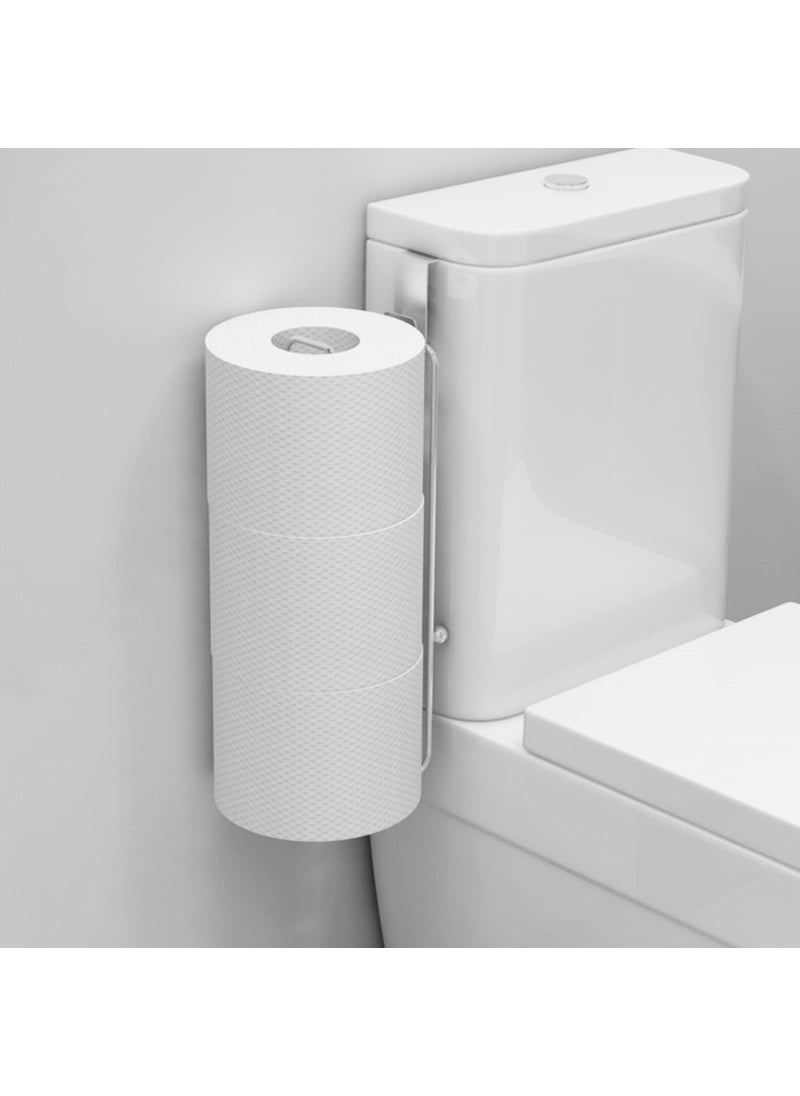 Conworld Conworld Toilet Paper Holder Brushed Nickel for 3 Roll Tissue 1 Pack Bathroom Toilet Paper Storage Over The Tank Stainless Steel Rustproof Bathroom Toilet Paper Roll Holder Wall Mount Silver 