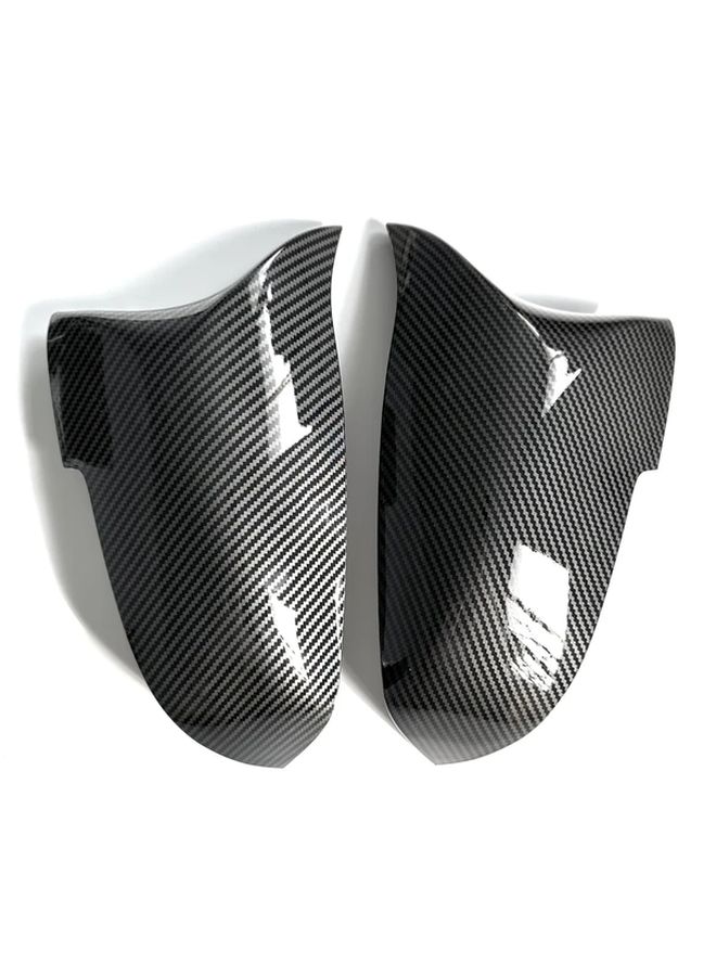 Carbon Fiber ABS Rearview Mirror Cover For BMW F10 Late 2014-2017 Horn Pattern - Image 5