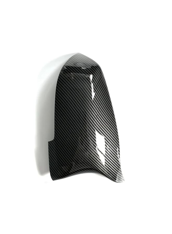 Carbon Fiber ABS Rearview Mirror Cover For BMW F10 Late 2014-2017 Horn Pattern - Image 4