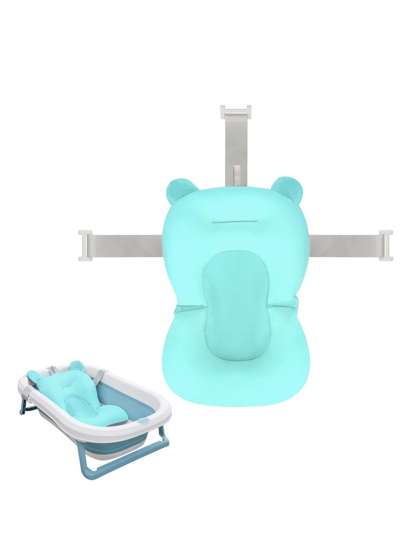 Baby Bath Pillow Baby Bathtub Pad Newborn Bath Pillow  with Ergonomic Bath Pillow for Bathtub Baby Space Saving Bath Pad for Newborns, for 0-12 Months Baby Bath from MUMS PLANET- Bathtub Seat - Newborns - For Kids and Baby Bath Cushion_ Baby supplies