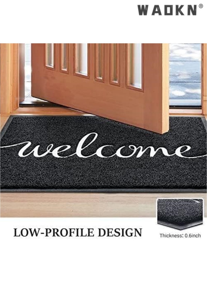 دبليو أيه أو كي أن باب حصيرة دائم نرحب حصيرة ، حصيرة الباب الأمامي ، وانخفاض الشخصي الكلمة حصيرة ، حصيرة الباب الداخلي والخارجي مدخل الغرفة ، شرفة ، وارتفاع تدفق المنطقة المضادة للانزلاق حصيرة - Image 4