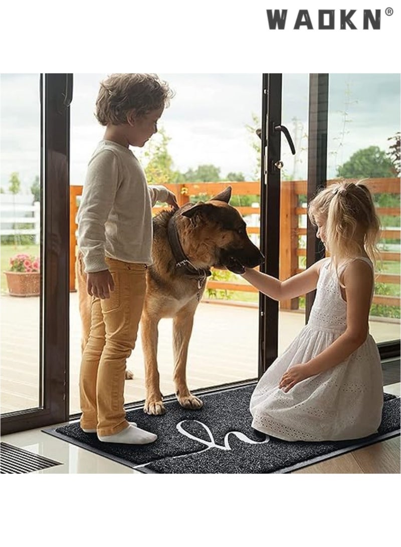 دبليو أيه أو كي أن باب حصيرة دائم نرحب حصيرة ، حصيرة الباب الأمامي ، وانخفاض الشخصي الكلمة حصيرة ، حصيرة الباب الداخلي والخارجي مدخل الغرفة ، شرفة ، وارتفاع تدفق المنطقة المضادة للانزلاق حصيرة - Image 2