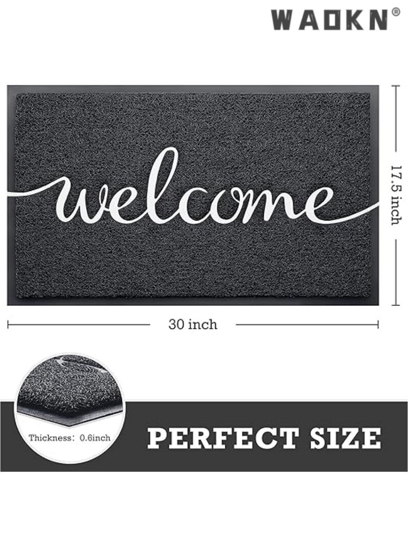 دبليو أيه أو كي أن باب حصيرة دائم نرحب حصيرة ، حصيرة الباب الأمامي ، وانخفاض الشخصي الكلمة حصيرة ، حصيرة الباب الداخلي والخارجي مدخل الغرفة ، شرفة ، وارتفاع تدفق المنطقة المضادة للانزلاق حصيرة - Image 3
