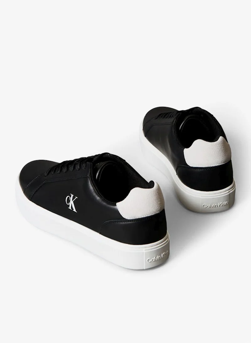 Calvin Klein Jeans Black/Bright White Casual Low Top Sneakers for Men | Best Price UAE