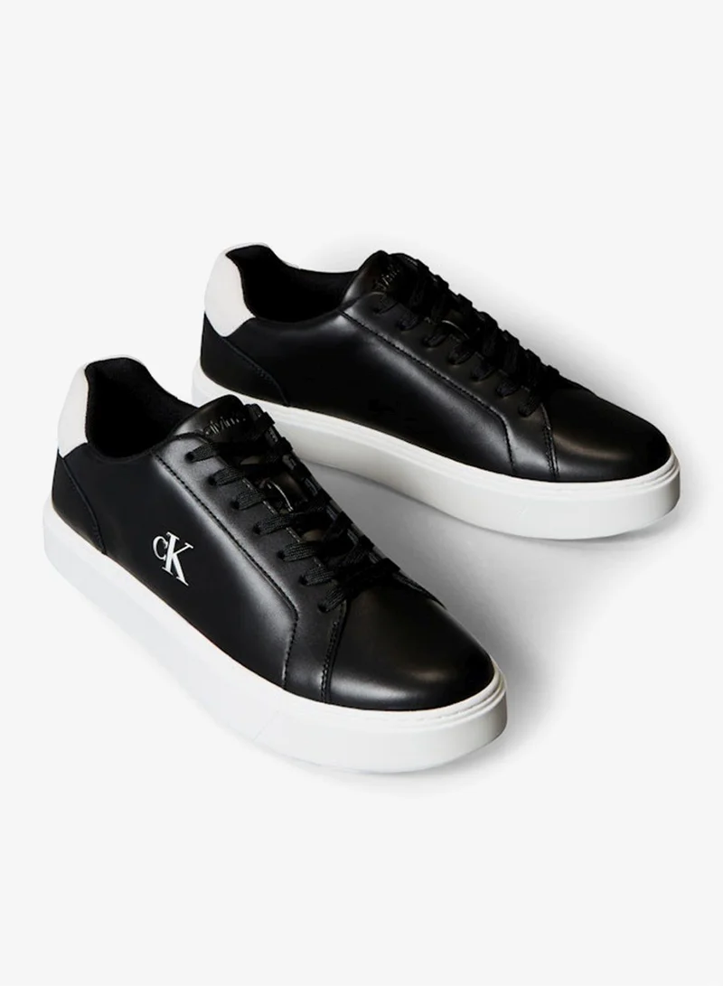 Calvin Klein Jeans Black/Bright White Casual Low Top Sneakers for Men | Best Price UAE