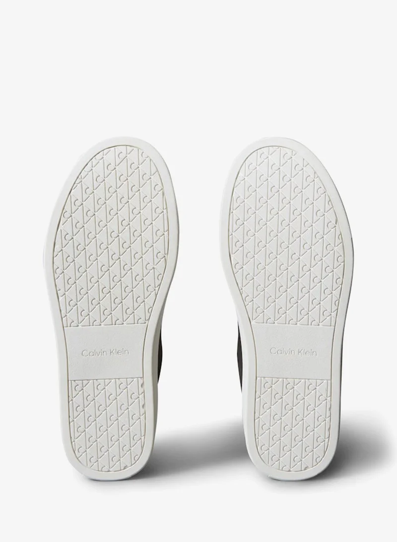 Calvin Klein Jeans Black/Bright White Casual Low Top Sneakers for Men | Best Price UAE