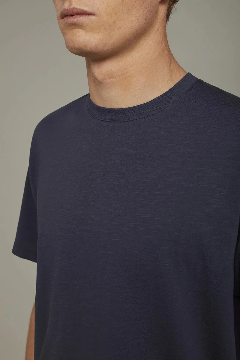 Doppelganger  Men's round neck t-shirt 100% cotton - DK Blue for Men | Best Price UAE
