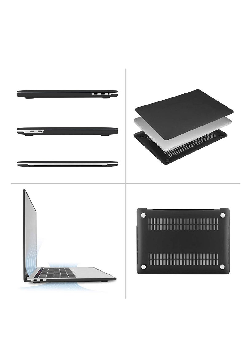 Generic 3 in 1 Bundle Case Compatible with MacBook Air 15 inch 2023 M2 Chip Model A2941 and 2024 M3 Chip Model A3114 and 2025 M4 Chip Model A3241, Hard Shell Case with Screen Protector + Silicone Keyboard Cover, Matte Black  - Image 5