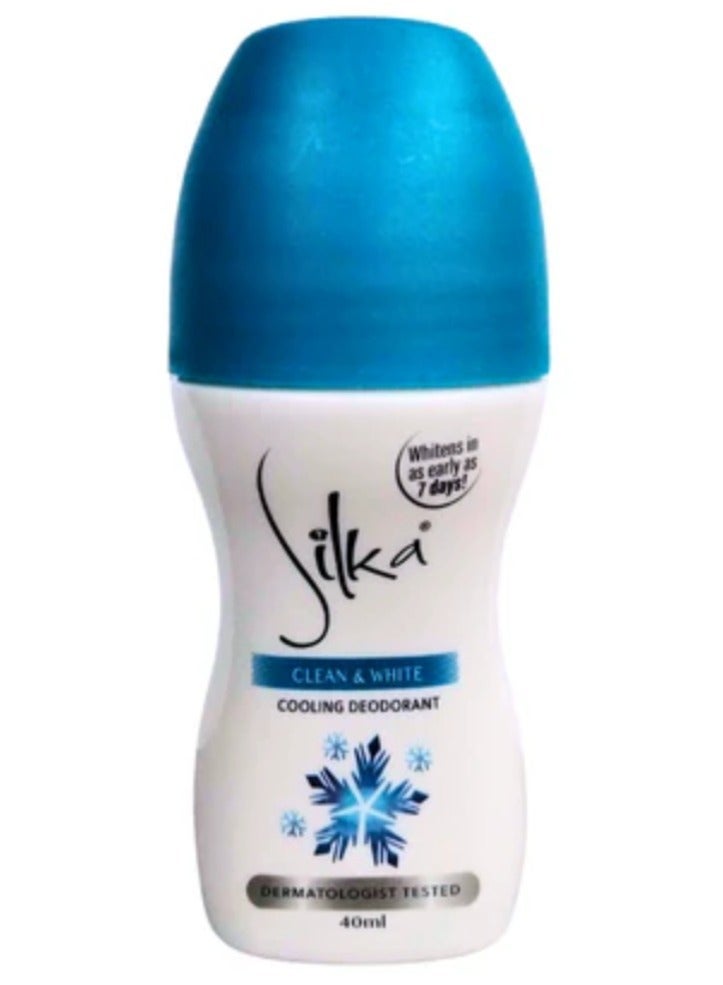 Silka Clean And White Cooling Deodorant 40 ml 
