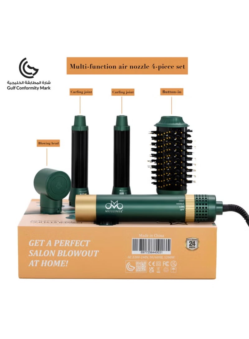 Mulliner 4 in 1 Hair Styling- Advanced Power Hair Styling-Hair Dryer Brush Curling ML-5015 - Image 2