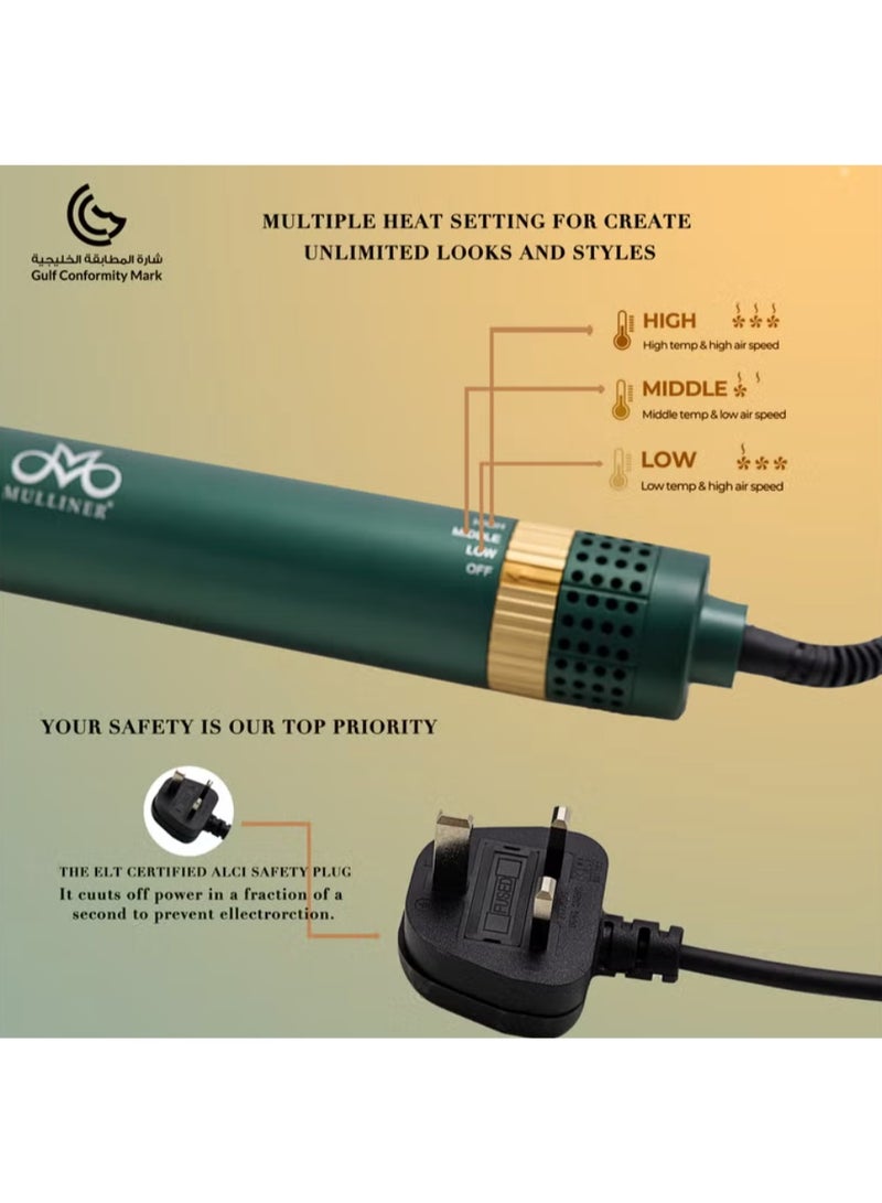 Mulliner 4 in 1 Hair Styling- Advanced Power Hair Styling-Hair Dryer Brush Curling ML-5015 - Image 3