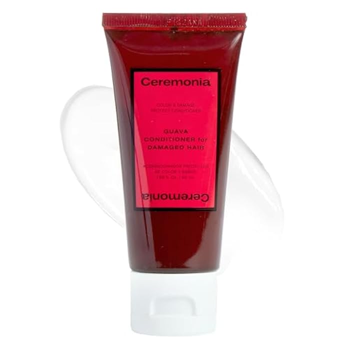 Ceremonia Guava Protect & Repair Conditioner with Aloe Vera for Damaged and Color Treated Hair, 1.69 Fl. Oz. | 50 Ml. - Image 1