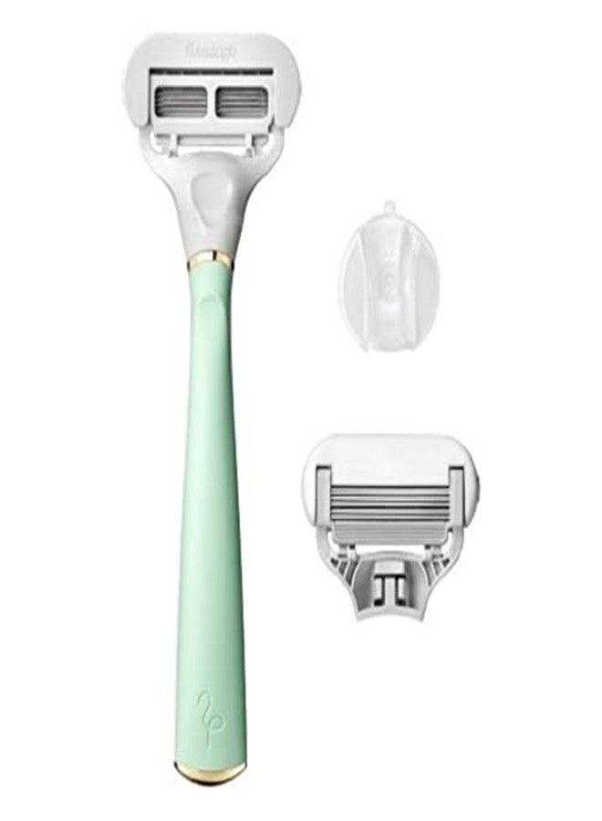 Flamingo Women's Razor Set (Mint & Gold) - Image 2
