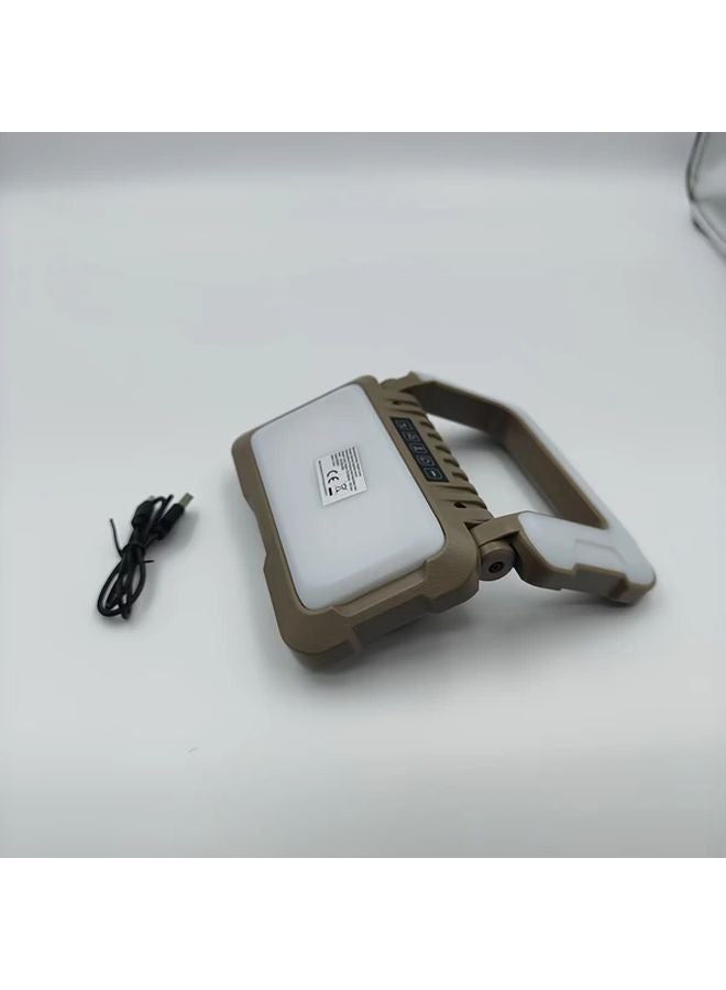 Ba Brown ABS Multi Mode Outdoor LED Flashlight Type C USB Rechargeable - Image 1