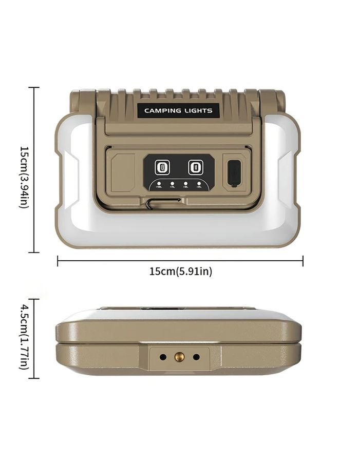 Ba Brown ABS Multi Mode Outdoor LED Flashlight Type C USB Rechargeable - Image 5