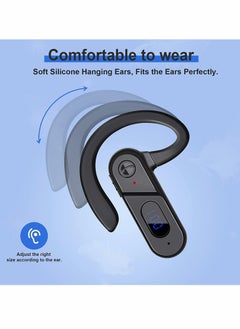 Excefore Bone Conduction Headphones Bluetooth 5.0, Wireless Bluetooth LED Power Display Microphone, of Earphones, Sweatproof Sports Headset for Running, Cycling, Gym, Climbing & Driving  - Image 3