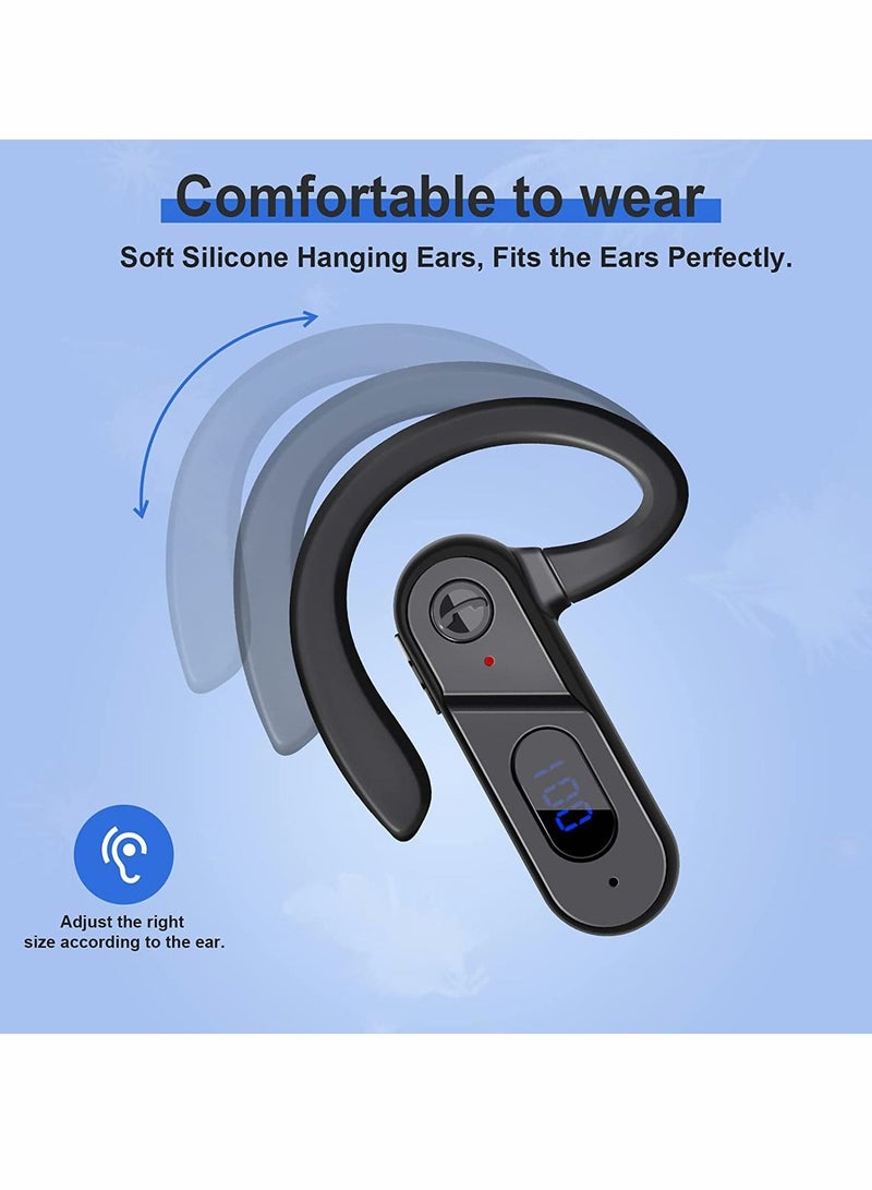 Excefore Bone Conduction Headphones Bluetooth 5.0, Wireless Bluetooth LED Power Display Microphone, of Earphones, Sweatproof Sports Headset for Running, Cycling, Gym, Climbing & Driving  - Image 3