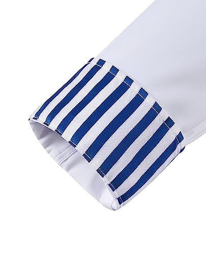 Lion Nardo White Dress Shirts for Men Men's White Dress Shirt Long Sleeve White Button Down Shirt Party Button Up Shirts - Image 5