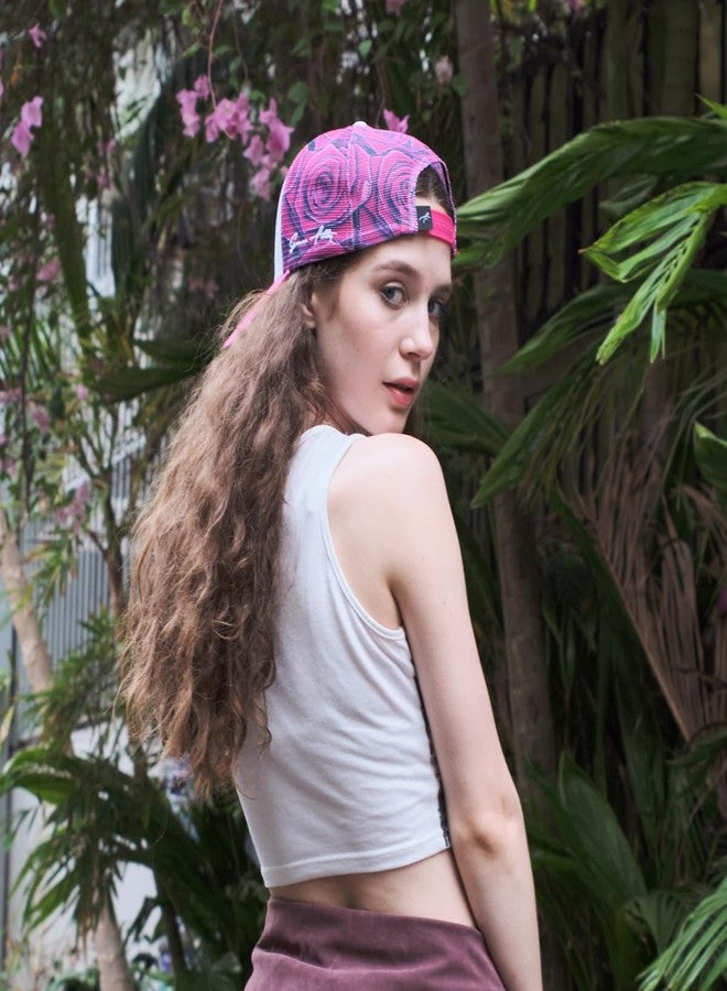 Grace Folly Trucker Hat for Men or Women- Many Cool Designs (Pink Rose) - Image 4