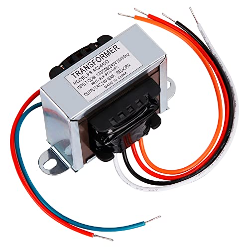 WUYELIN 24V 40VA Control Transformer, Primary 120/208/240V, Secondary 24V Isolation Transformer with Foot Mount for HVAC Furnace Multi Tap - Image 1