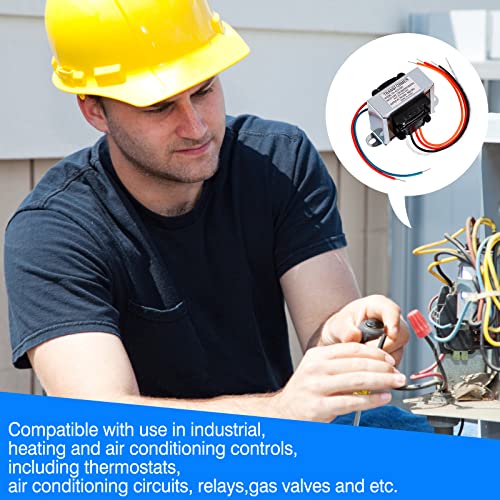WUYELIN 24V 40VA Control Transformer, Primary 120/208/240V, Secondary 24V Isolation Transformer with Foot Mount for HVAC Furnace Multi Tap - Image 4