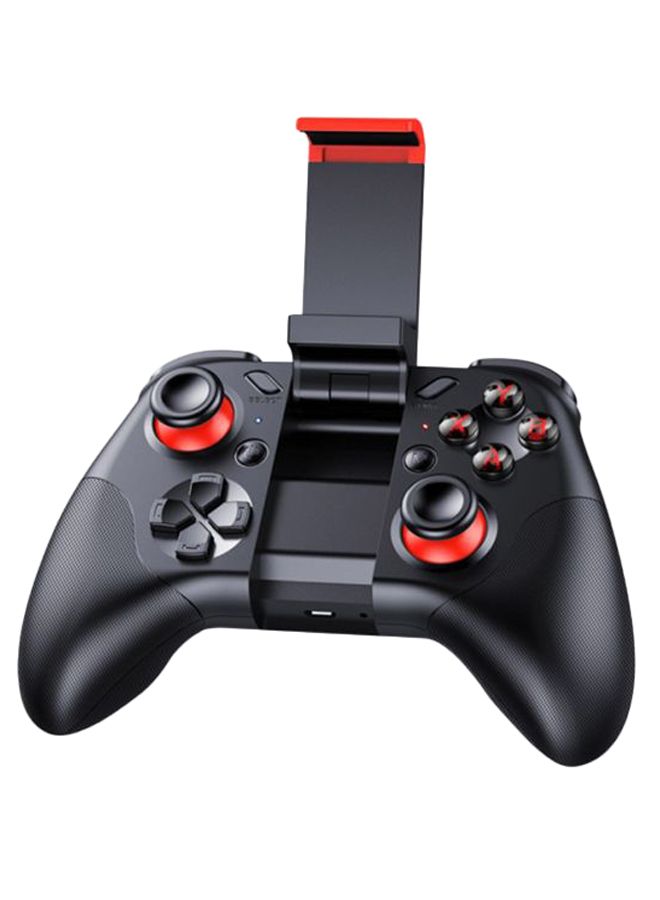 ذراع تحكم لاسلكي للألعاب يعمل بتقنية البلوتوث مع مشبك للهاتف