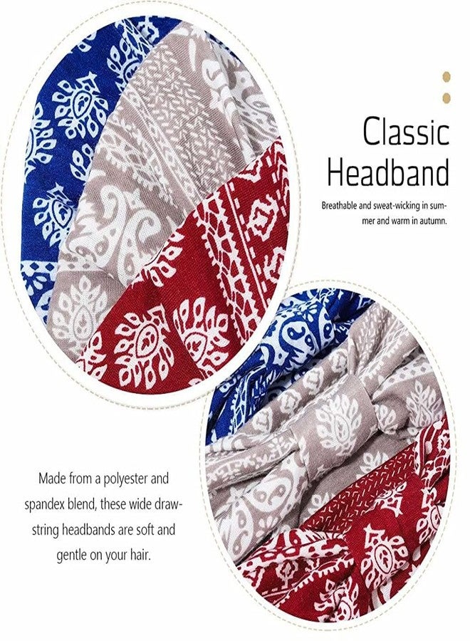 PRYFIL 2Pcs Gym Headbands for Women Men, Stretch Wide Hair Bands Stylish Yoga Sweatband for Running, Badminton, Workout Exersice, Tennis, Marathons, Cycling(Multicolor) - Image 3