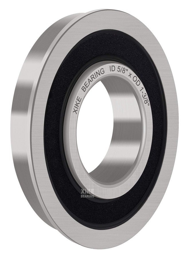 XiKe 4 Pack Flanged Ball Bearings 5/8" x 1-3/8" x 1/2". Be Applicable Lawn Mower, Wheelbarrows, Carts & Hand Trucks Wheel Hub. Replacement for JD AM118315, AM35443, Stens 215-038, 215-061 Etc. - Image 5
