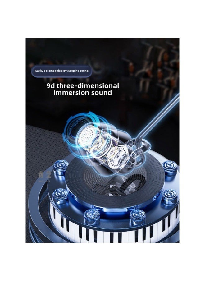 Generic Sleep Headphones Wired Interface 2023 In-ear Round Hole Noise Reduction Sound Insulation Sleep Special Sound Quality Qingying-Color:Exclusive Version Of Qingying Cream Bai Qingying HiFi Sound Quality  Double Layer Sound Insulation | 3.5mm Round Hole  - Image 3