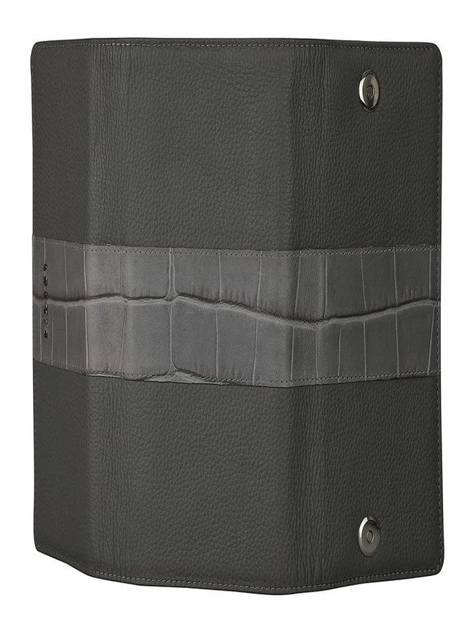 Adamis Leather Women's Wallet with Credit Card Holder W343 Grey - Image 3